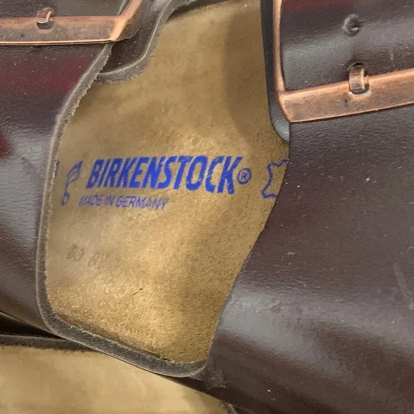 Birkenstock Dark Brown Leather Sandals - Picture 6 of 8
